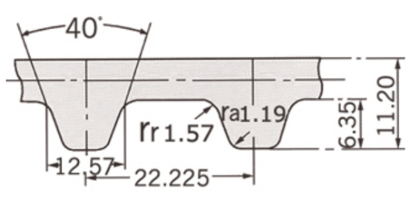 XH pitch timing belt